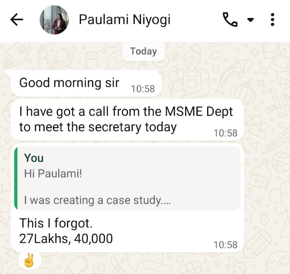 Paulami WhatsApp Proof 1