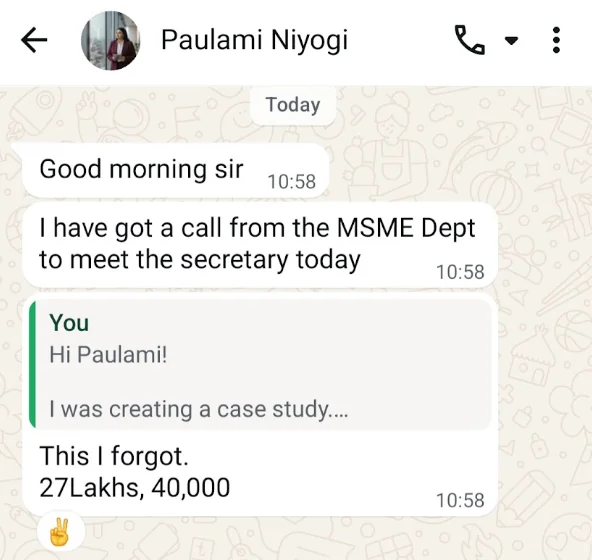 Paulami WhatsApp Proof 1