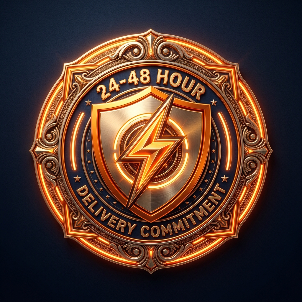24 to 48 Business Hour Custom Delivery Badge